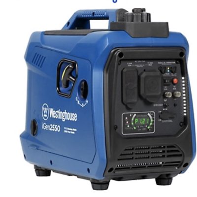 Westinghouse 2,550/1,800-Watt Gasoline Powered Portable Inverter Generator, Super Quiet & Lightweight, RV Ready 30A Outlet- Rental