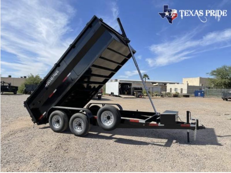 Dump Trailers 7' x 14' (10,000 lbs - 5 Ton max) 7 k axels- Rental - Image 4