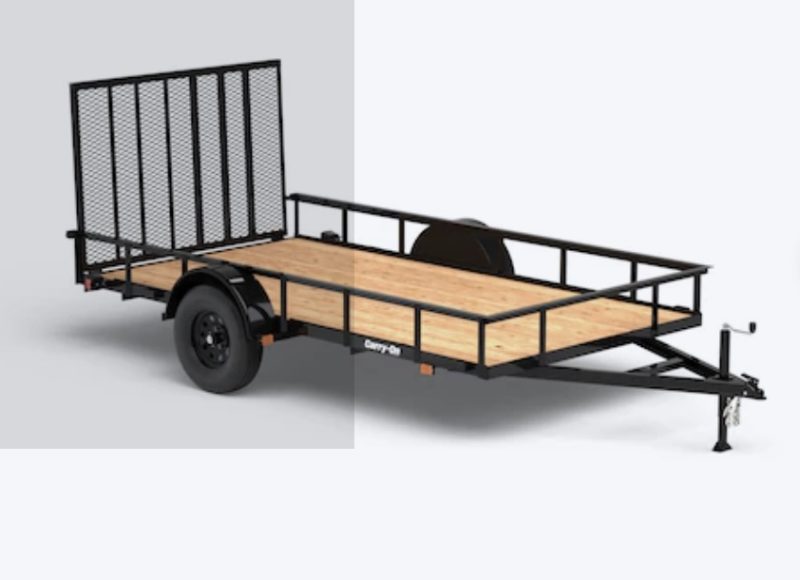 Utility Trailers 5 x 10 (2,500 lb capacity) w Ramp Bed 2" ball- Rental - Image 4