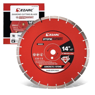 Concrete Saw 14 Inch Diamond Cut-Off Saw Blade, 5 in Max Cutting Depth, 5,400 RPM Max. - Rental