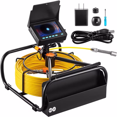 Sewer Pipe Drain Plumbing Inspection Camera  100 ft - Rental